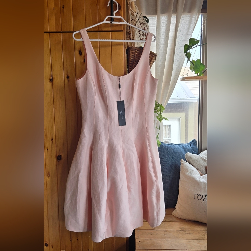 NWT Halston Heritage Dusty Pink Tulip Dress